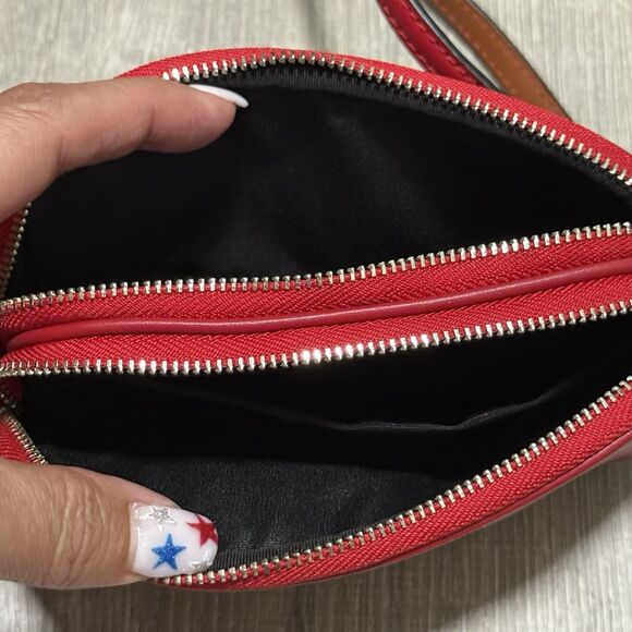 Coach x Peanuts Snoopy Red Leather Mini Crossbody Bag Limited Edition - Picture 7 of 11